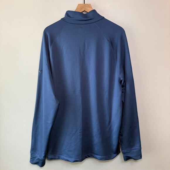 Greg Norman for Tasso Elba Men's Half Zip Pullover Jacket Navy Blue Size Large - Picture 6 of 6